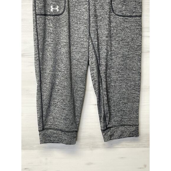 Under Armour Pants Womens XS Gray HeatGear Loose Fit Capri Sweatpants - Picture 3 of 15